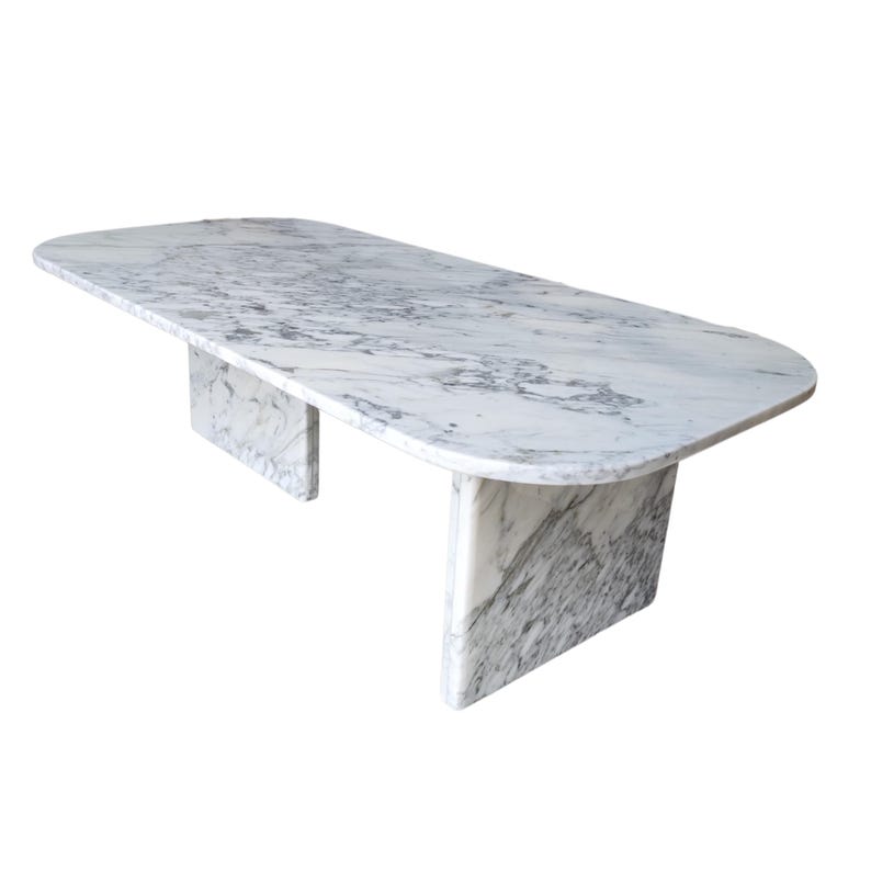 Carrara Contemporary Marble Coffee Table