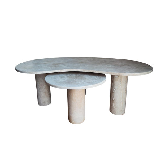 Travertine Coffee Table Set
