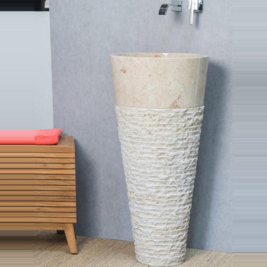 Marble Pedestal Bathroom Sink,Powder Room Pedestal Sink