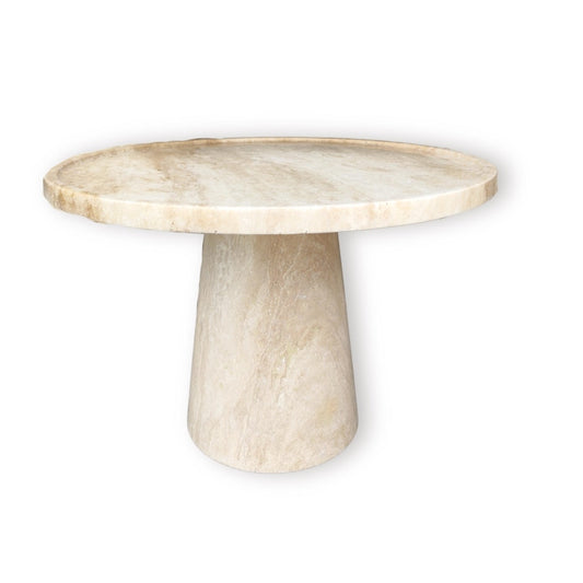 Travertine Home Decor Coffee Table for Living Room,Contemporary Stone Coffee Table