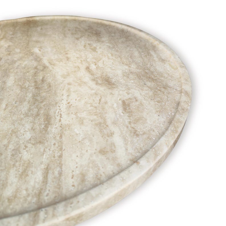 Travertine Home Decor Coffee Table for Living Room,Contemporary Stone Coffee Table