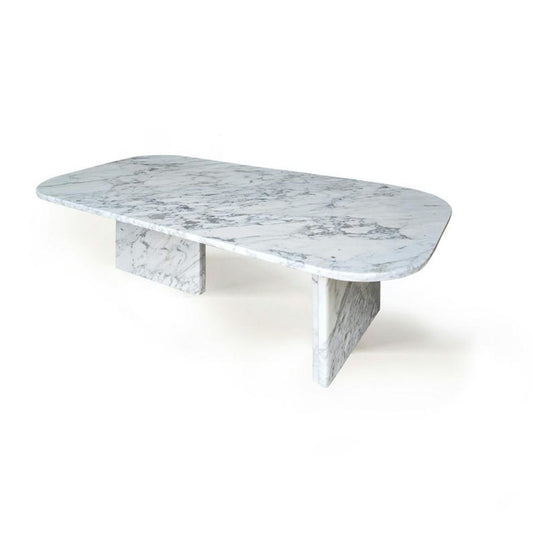 Carrara Contemporary Marble Coffee Table