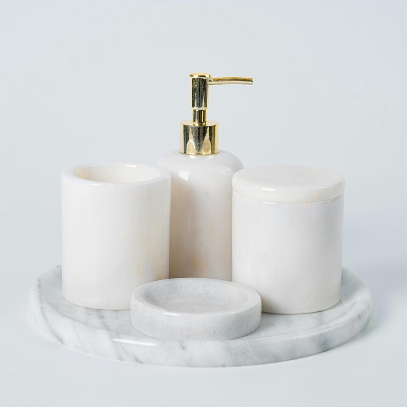 Calacatta Marble Vanity Decor Set