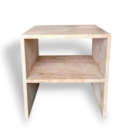 Travertine Night Side Table,Home Decor Handcrafted Furniture,