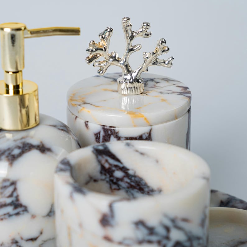 Calacatta Marble Vanity Decor Set