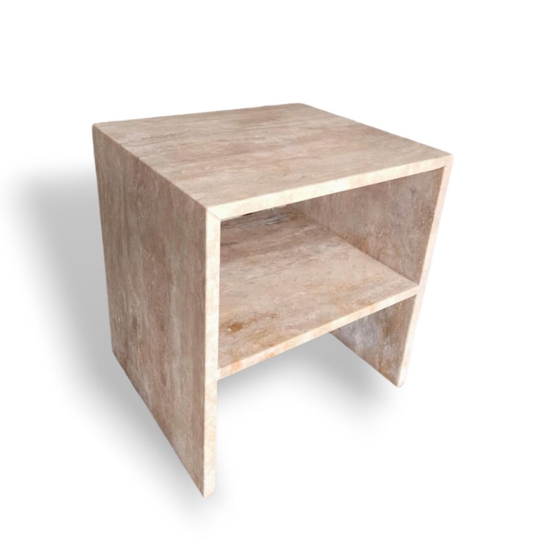 Travertine Night Side Table,Home Decor Handcrafted Furniture,