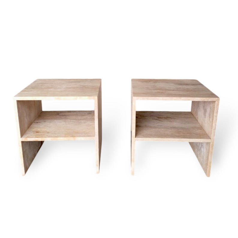 Travertine Night Side Table,Home Decor Handcrafted Furniture,
