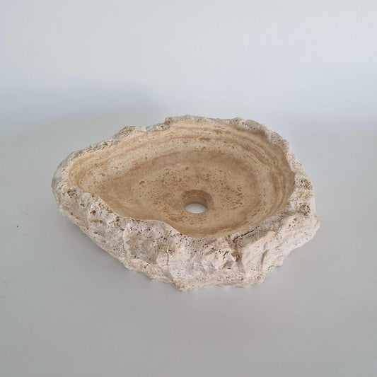 Travertine Bathroom Modern Boho Countertop Sink,