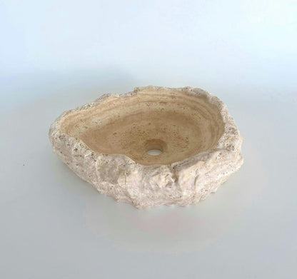 Travertine Bathroom Modern Boho Countertop Sink,