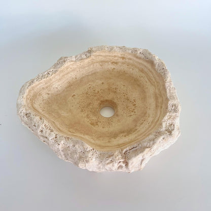 Travertine Bathroom Modern Boho Countertop Sink,