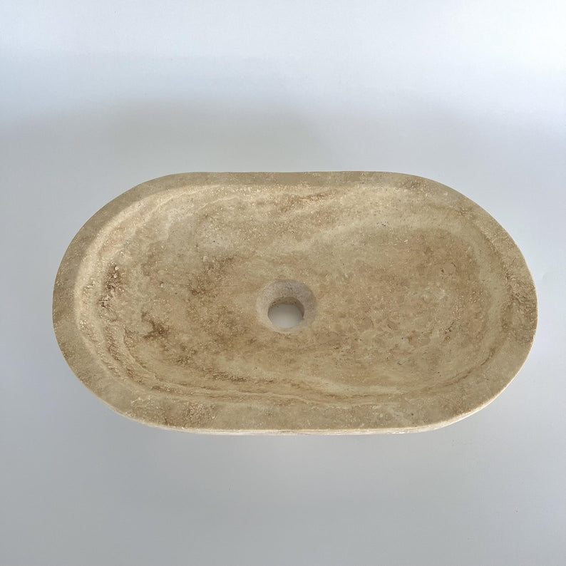 Natural Stone Washbasin for Modern Bathroom Vanity Decor