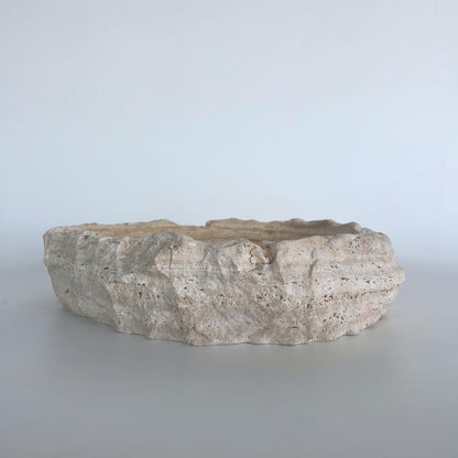 Travertine Bathroom Modern Boho Countertop Sink,