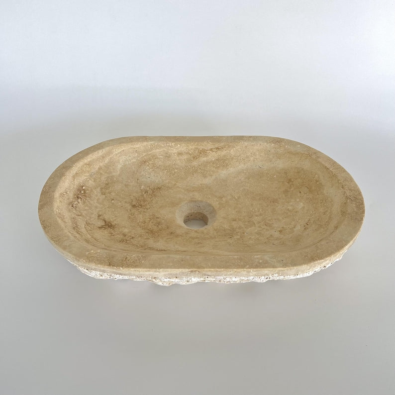 Natural Stone Washbasin for Modern Bathroom Vanity Decor