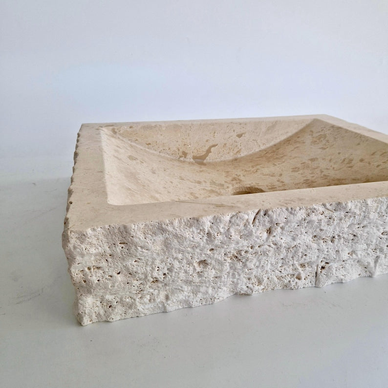 Travertine Wall Mount Sink
