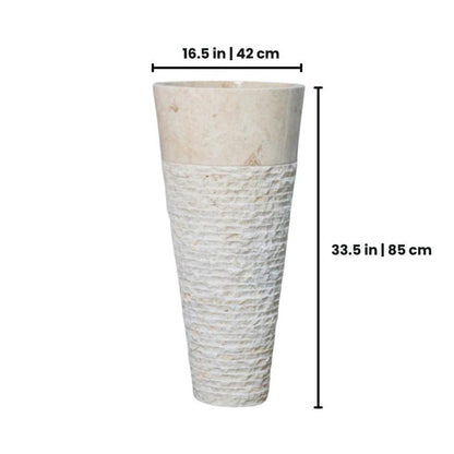 Marble Pedestal Bathroom Sink,Powder Room Pedestal Sink