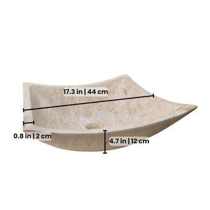 Handcrafted Natural Stone Vessel for Marble Vanity Countertops