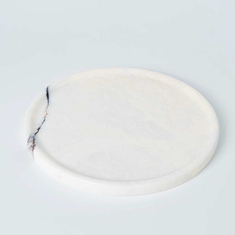 Round Marble Trinket Tray