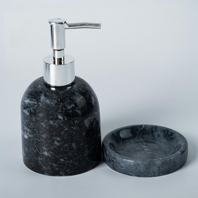 Black Marble Vanity Decor