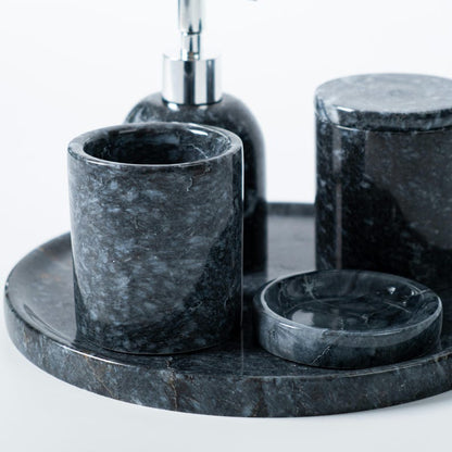 Black Marble Vanity Decor