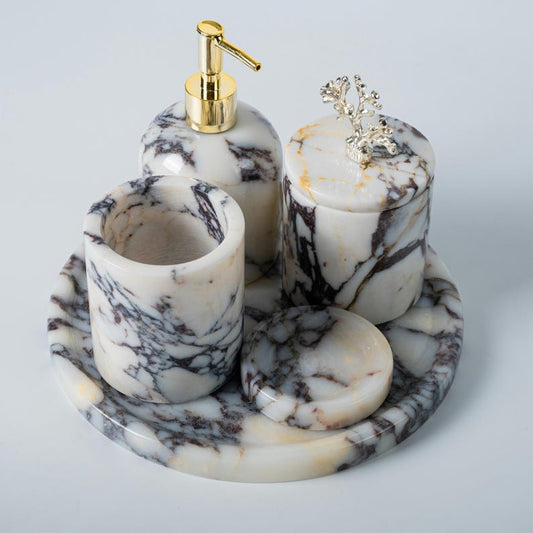 Calacatta Marble Vanity Decor Set