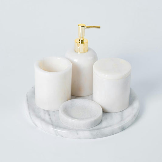 Elegant 5-Pieces Bathroom Organizing Set
