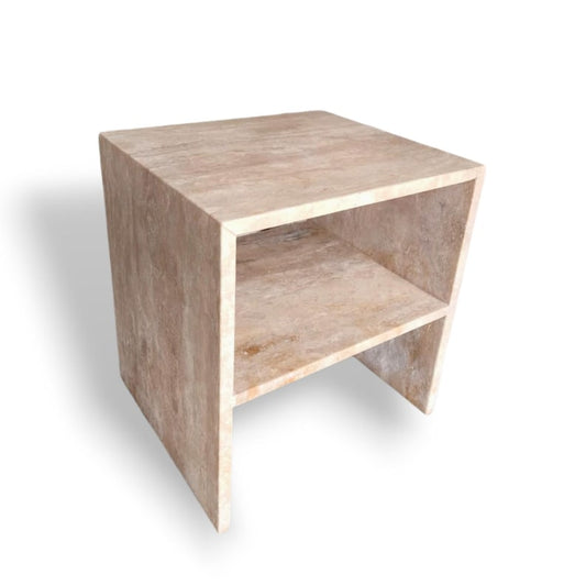 Travertine Night Side Table,Home Decor Handcrafted Furniture,
